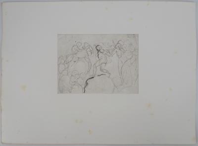 Auguste RODIN : Entrainement au cirque, Gravure 2