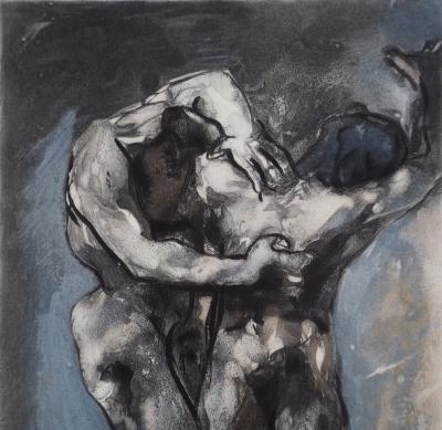 Auguste RODIN : L’étreinte amoureuse, Gravure signée 2
