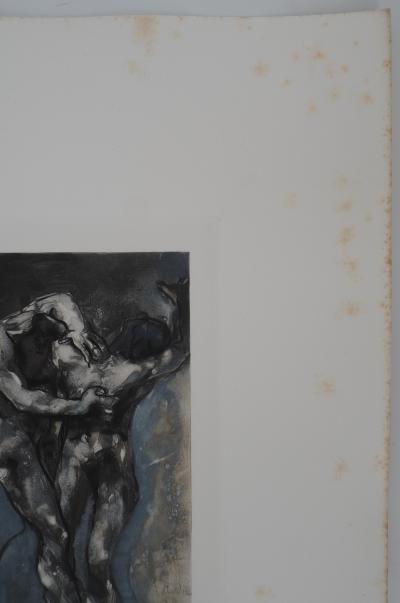 Auguste RODIN : L’étreinte amoureuse, Gravure signée 2