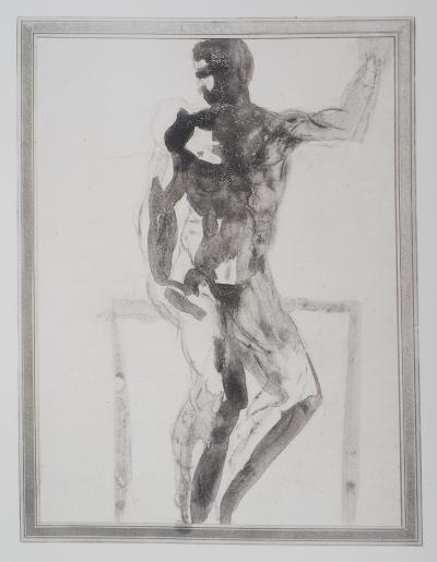 Auguste RODIN : Etude d’homme, Gravure 2