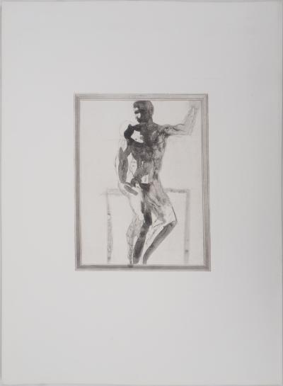 Auguste RODIN : Etude d’homme, Gravure 2