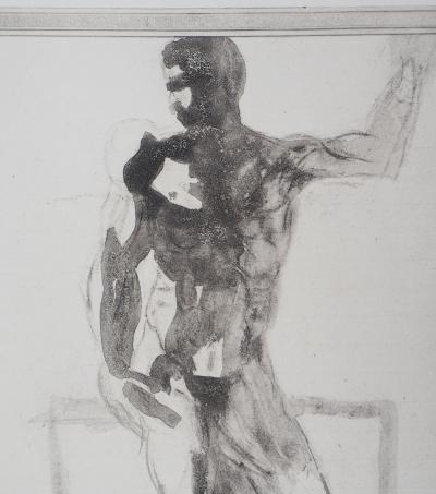 Auguste RODIN : Etude d’homme, Gravure 2