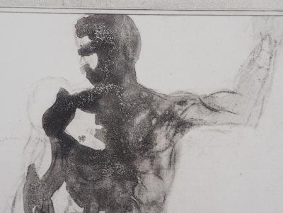 Auguste RODIN : Etude d’homme, Gravure 2