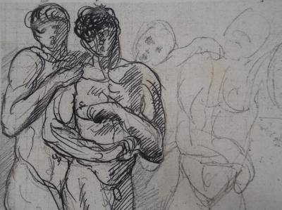 Auguste RODIN : Etude du mouvement, Gravure 2