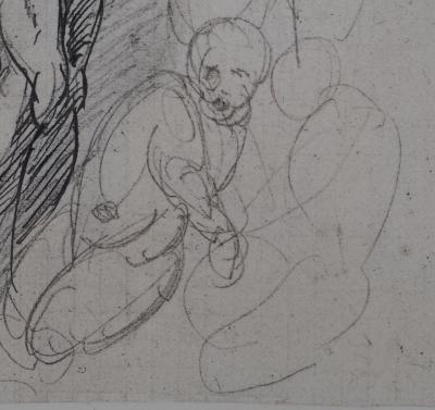 Auguste RODIN : Etude du mouvement, Gravure 2