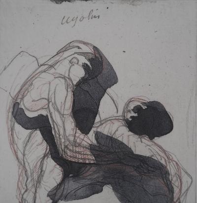 Auguste RODIN : Etude du mouvement, Gravure 2