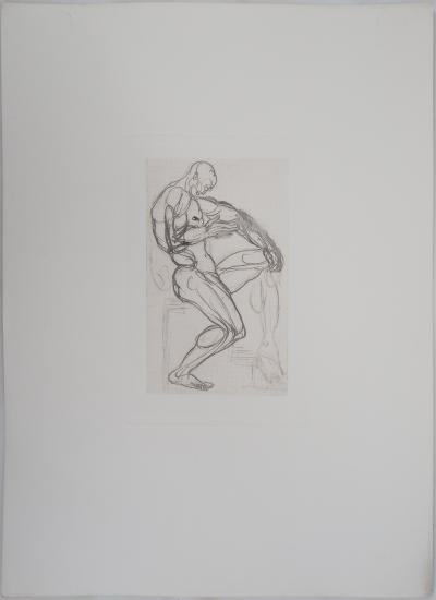 Auguste RODIN : Figure de damné, Gravure 2