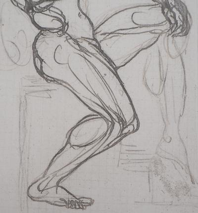 Auguste RODIN : Figure de damné, Gravure 2