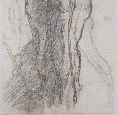 Auguste RODIN : Groupe de damnés suspendus par les bras, Gravure 2