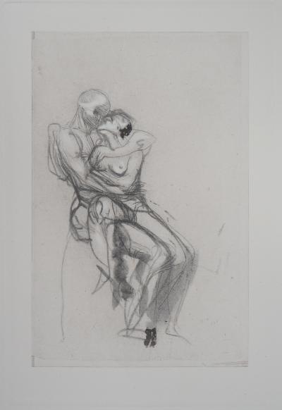 Auguste RODIN : Groupe de Françoise et Rimini, Gravure 2
