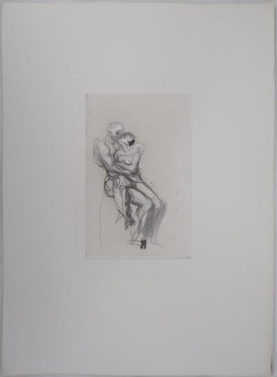Auguste RODIN : Groupe de Françoise et Rimini, Gravure 2