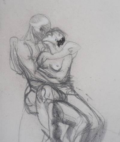 Auguste RODIN : Groupe de Françoise et Rimini, Gravure 2
