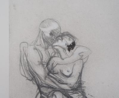 Auguste RODIN : Groupe de Françoise et Rimini, Gravure 2