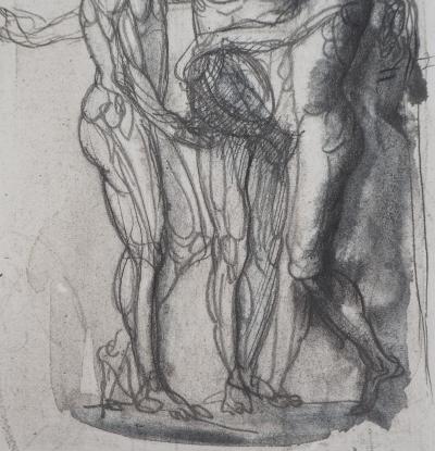 Auguste RODIN : Groupe de trois hommes, Gravure 2