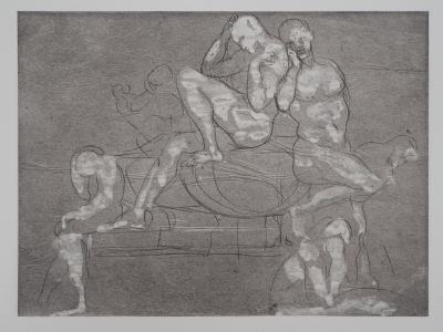 Auguste RODIN : Groupe d’ombres, Gravure 2