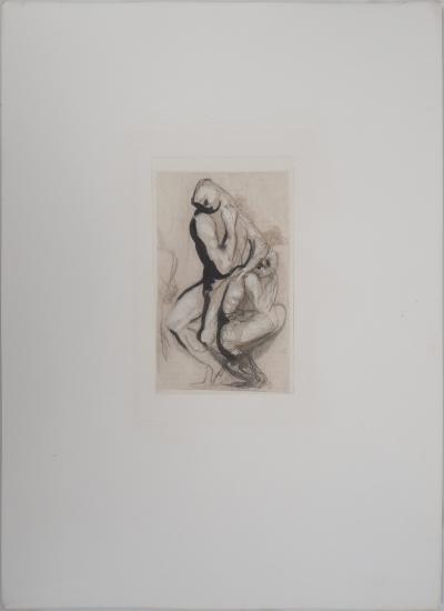 Auguste RODIN : Groupe d’hommes, Gravure 2