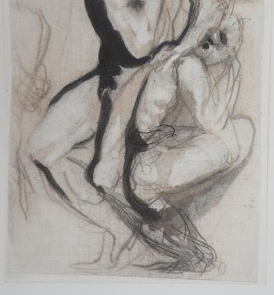 Auguste RODIN : Groupe d’hommes, Gravure 2
