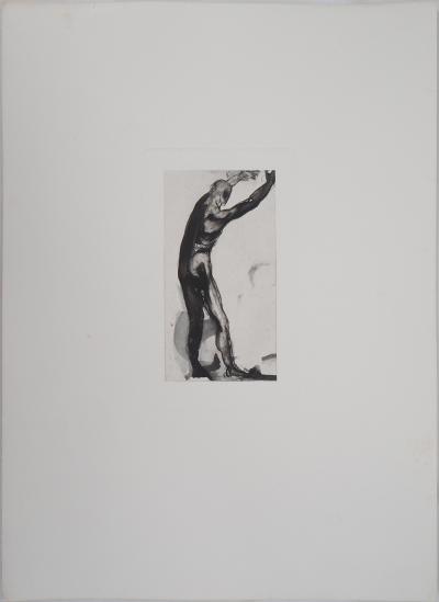 Auguste RODIN : Homme en noir, Gravure 2