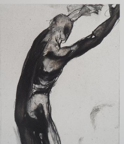 Auguste RODIN : Homme en noir, Gravure 2