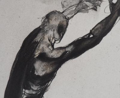 Auguste RODIN : Homme en noir, Gravure 2