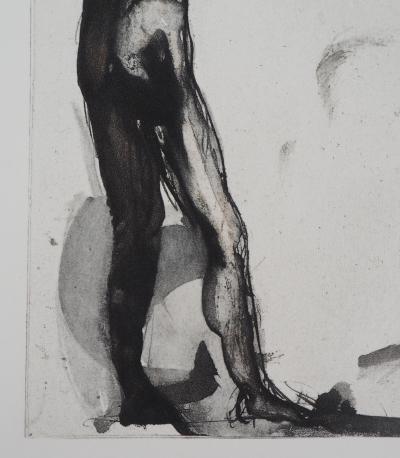 Auguste RODIN : Homme en noir, Gravure 2