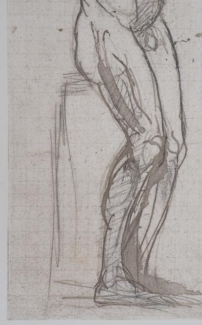 Auguste RODIN : Homme nu, Gravure 2