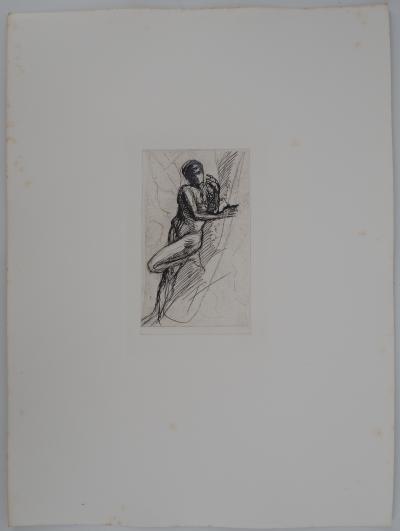 Auguste RODIN : L’homme qui pose, Gravure 2