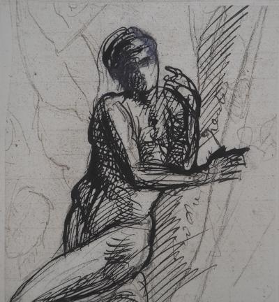 Auguste RODIN : L’homme qui pose, Gravure 2