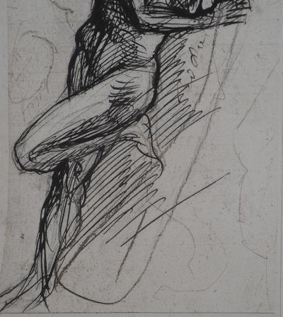 Auguste RODIN : L’homme qui pose, Gravure 2
