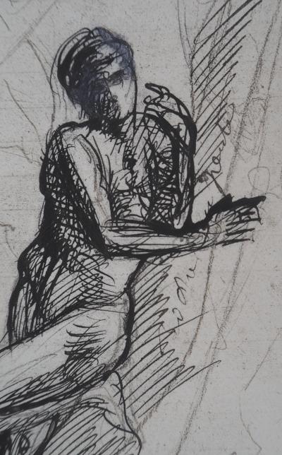 Auguste RODIN : L’homme qui pose, Gravure 2