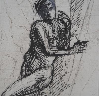 Auguste RODIN : L’homme qui pose, Gravure 2