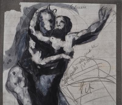Auguste RODIN : La luxure, Gravure 2