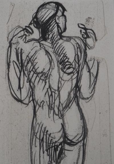 Auguste RODIN : Nu masculin de dos, Gravure 2