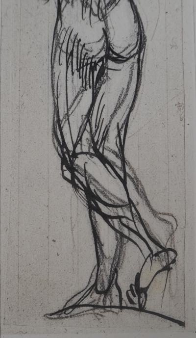 Auguste RODIN : Nu masculin de dos, Gravure 2