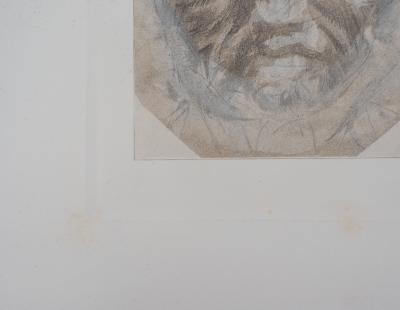 Auguste RODIN : Masque d’homme, Gravure 2