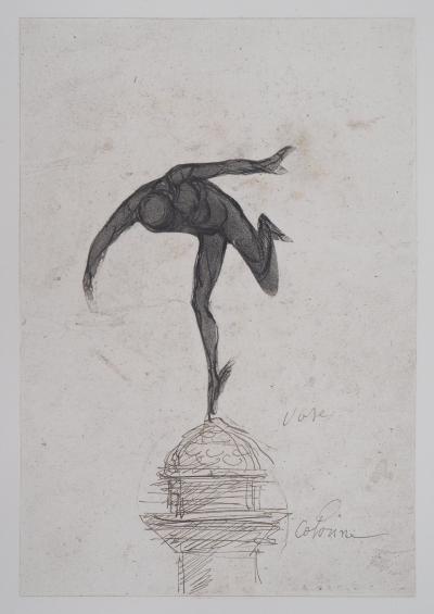 Auguste RODIN : Mercure, Gravure 2