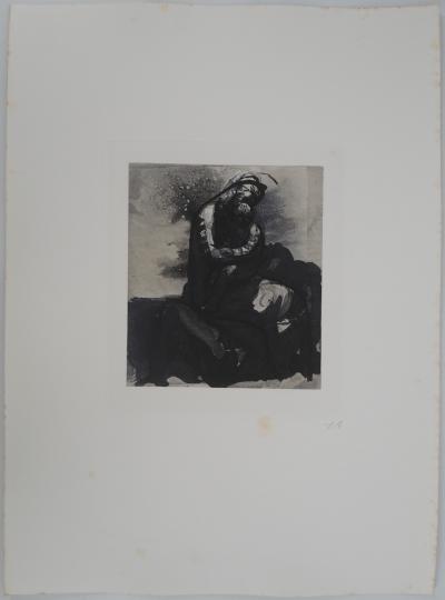 Auguste RODIN : La mère et son enfant, Gravure 2