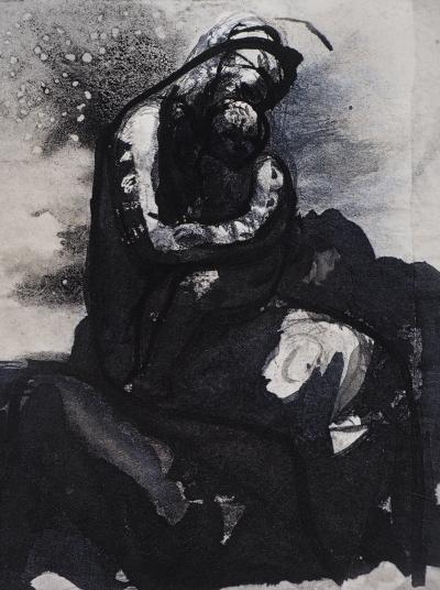 Auguste RODIN : La mère et son enfant, Gravure 2