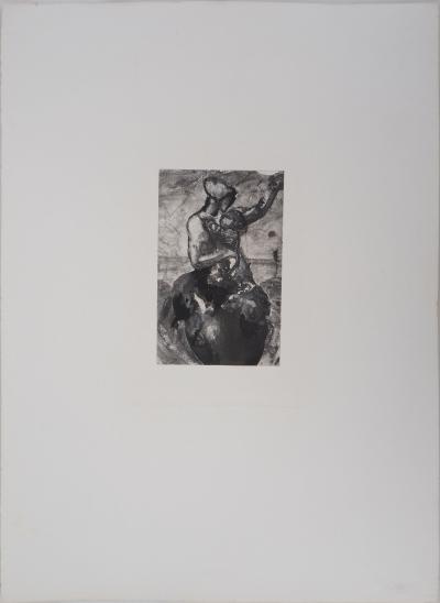 Auguste RODIN : Mère et enfant, Gravure 2