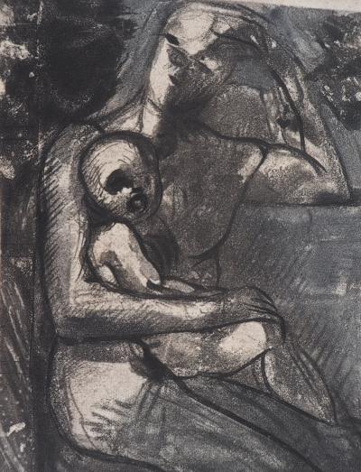 Auguste RODIN : Mère et fils, Gravure 2