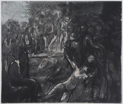Auguste RODIN : Minos sur son trône, Gravure 2