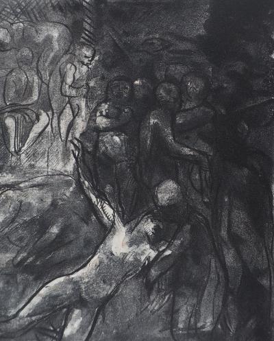 Auguste RODIN : Minos sur son trône, Gravure 2