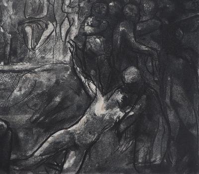 Auguste RODIN : Minos sur son trône, Gravure 2