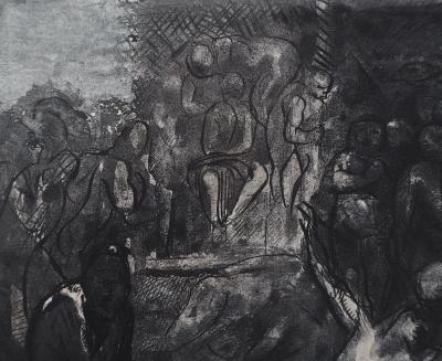 Auguste RODIN : Minos sur son trône, Gravure 2