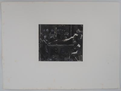 Auguste RODIN : La mort du roi, Gravure 2