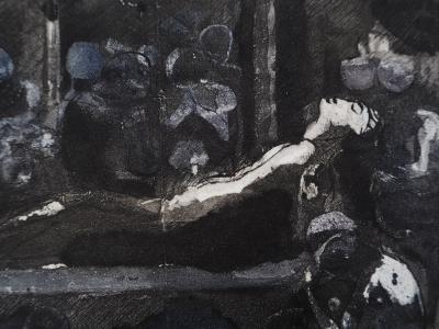 Auguste RODIN : La mort du roi, Gravure 2