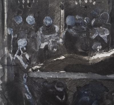 Auguste RODIN : La mort du roi, Gravure 2
