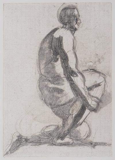 Auguste RODIN : Ombre d'homme, Gravure 2
