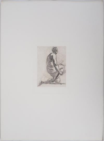 Auguste RODIN : Ombre d'homme, Gravure 2