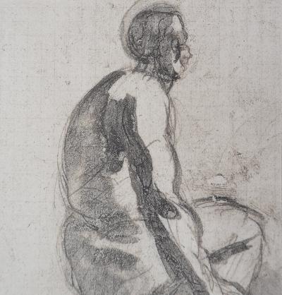 Auguste RODIN : Ombre d'homme, Gravure 2